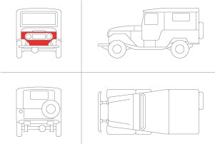 Front Bib FJ40 - FJ46 S&H