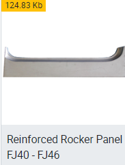 Reinforced Rocker Panel FJ40 - FJ46 L&R S&H