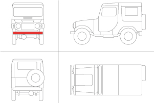 Front Bumper Daihatsu Taft F20 Series S&H