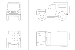 Front Bib Suzuki LJ80