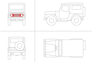 Front Bib Suzuki LJ80 S&H