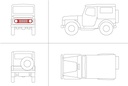 Front Bib Suzuki LJ80 S&H