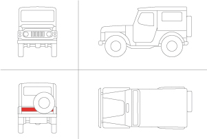 Rear door Suzuki LJ80 S&H