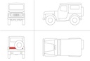 Rear door Suzuki LJ80 S&H