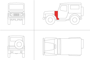 Torpedo Lateral Daihatsu Taft F20 Series L&R S&H